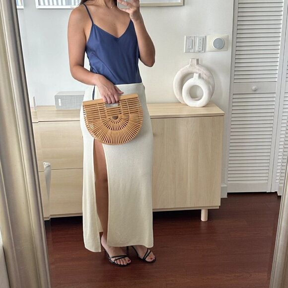 Bec & Bridge Dresses & Skirts - NWT Bec‎ + bridge semi sheer cotton knit maxi skirt
